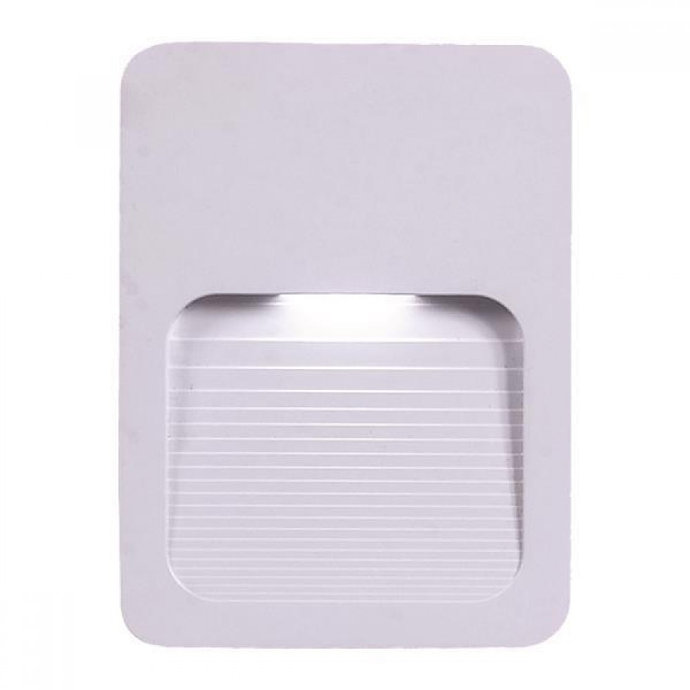 Απλίκα από πλαστικό σε λευκό χρώμα  SLIM LED 2W 120x90x12 3000K IP65