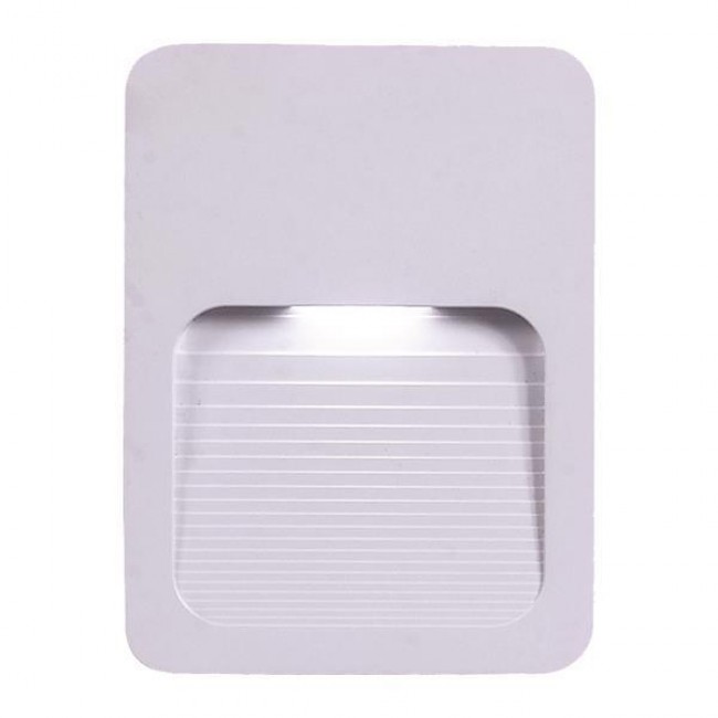 Απλίκα από πλαστικό σε λευκό χρώμα  SLIM LED 2W 120x90x12 3000K IP65