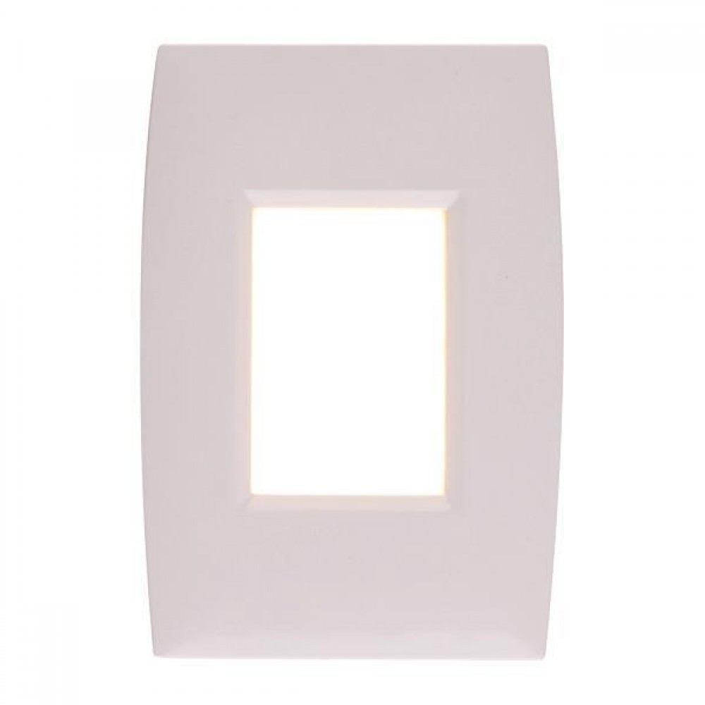 Απλίκα χωνευτή από πλαστικό σε λευκό χρώμα SLIM LED 2W 83x123x35 3000K IP65