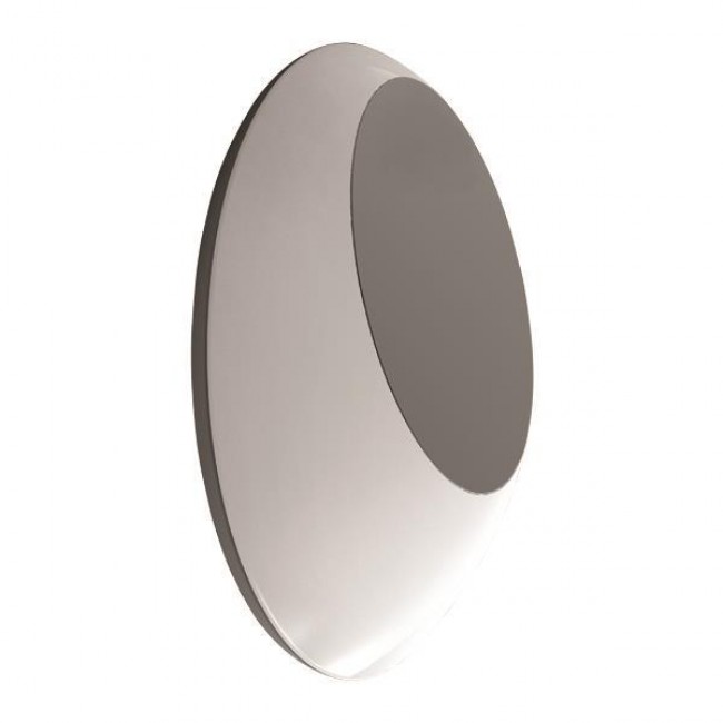 Απλίκα οβάλ από αλουμίνιο/πλαστικό σε γκρι χρώμα LED 12W 169x219x55 3000K IP54