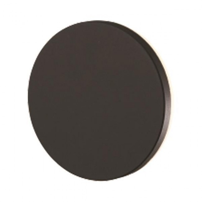 Απλίκα από αλουμίνιο/πλαστικό σε μαύρο χρώμα LED 10W Φ150x50 3000K IP54