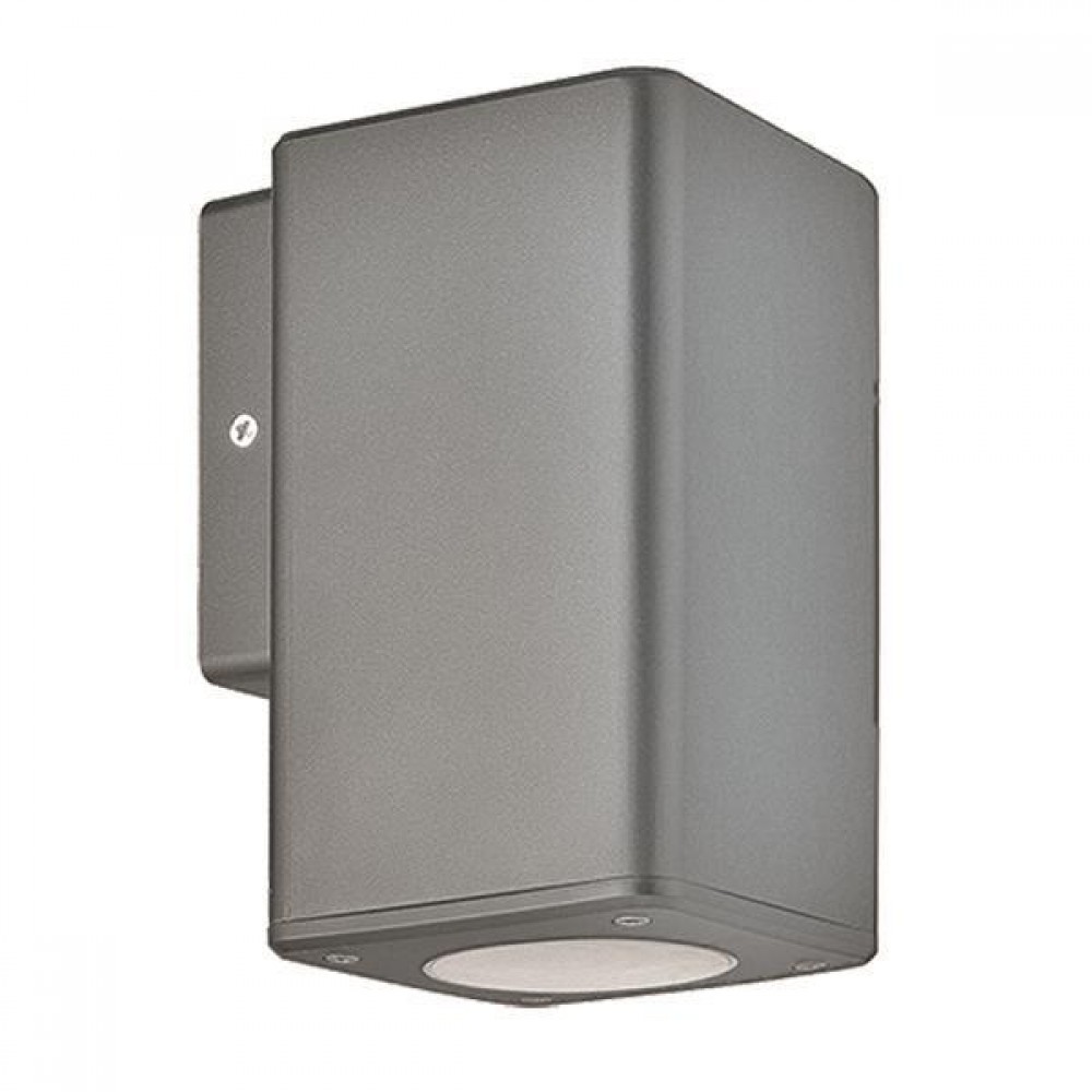 Απλίκα από πλαστικό σε γκρι χρώμα DOWN GU10 9.9x7.6x14.8