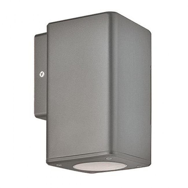 Απλίκα από πλαστικό σε γκρι χρώμα DOWN GU10 9.9x7.6x14.8