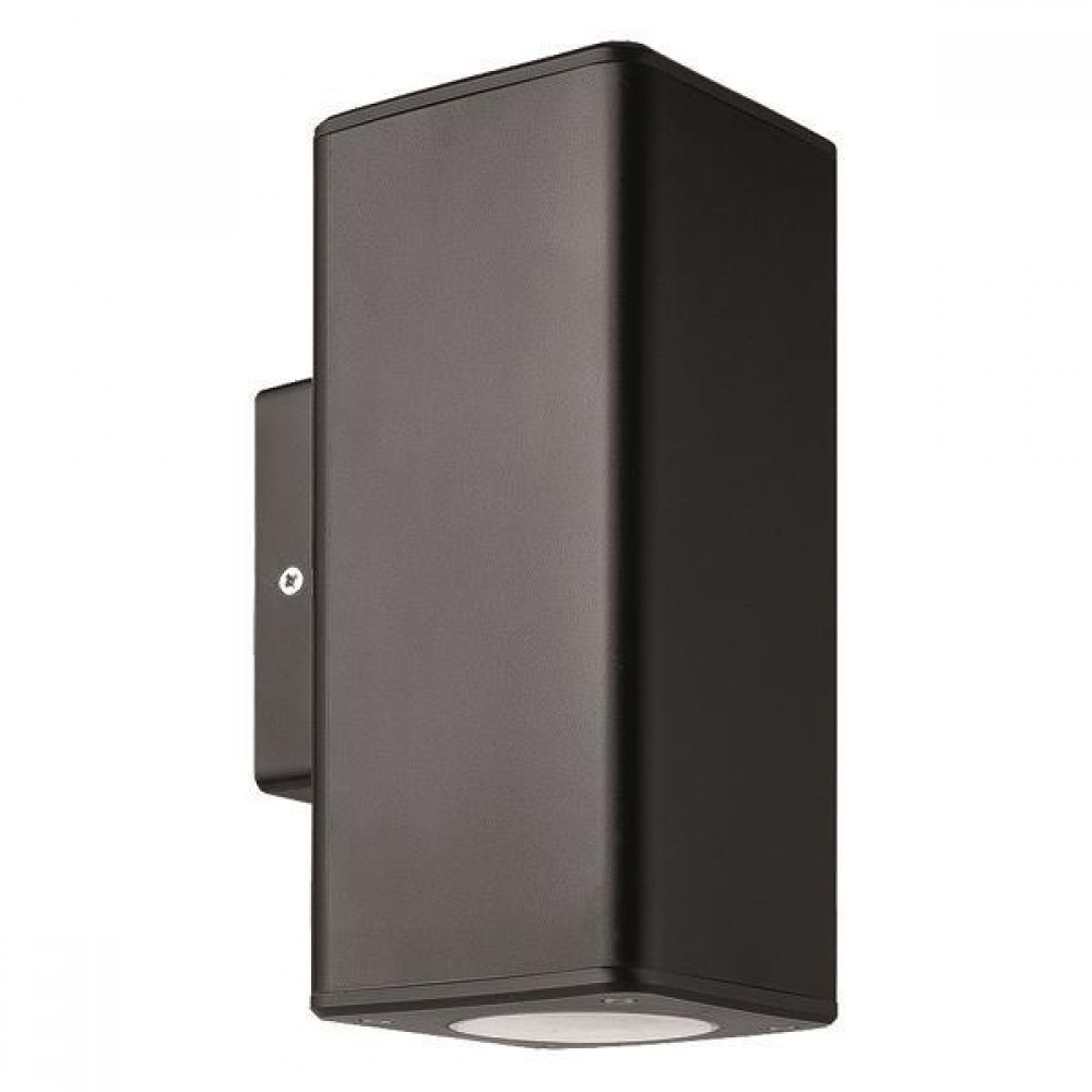 Απλίκα από πλαστικό σε μαύρο χρώμα UP-DOWN GU10 9.9x7.6x18.6