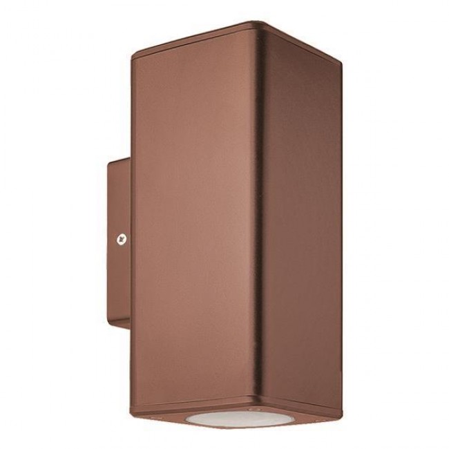 Απλίκα από πλαστικό σε αντικέ μπρονζέ χρώμα UP-DOWN GU10 9.9x7.6x18.6