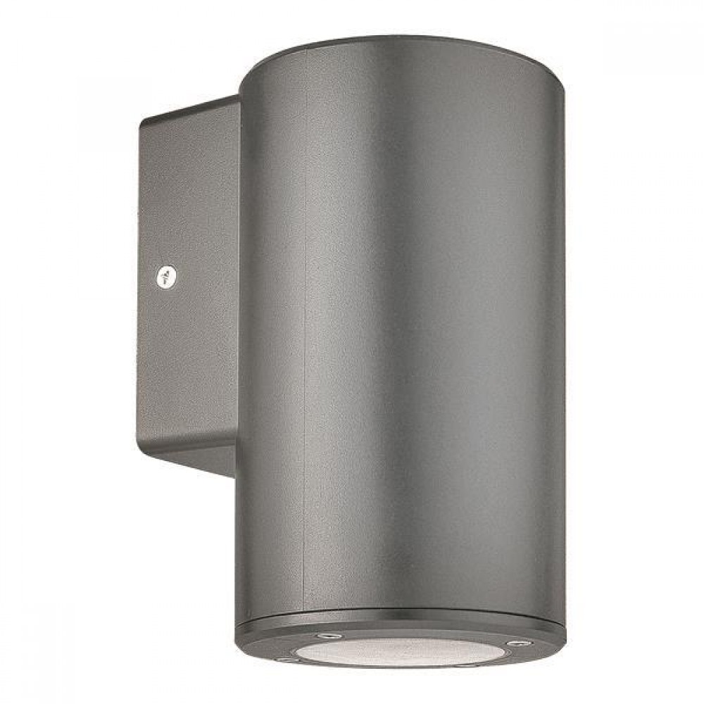 Απλίκα μονή από πλαστικό σε γκρι χρώμα DOWN GU10 9.9x7.6x14.8