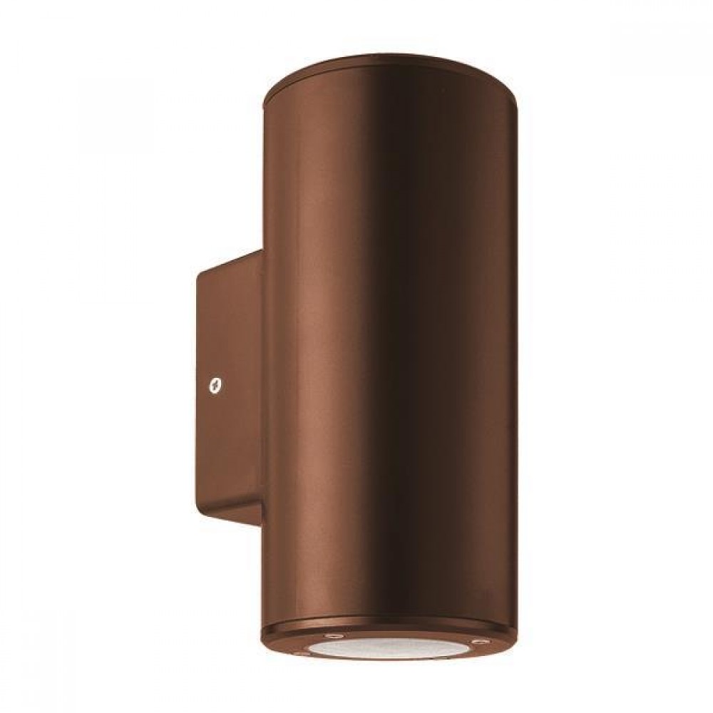 Απλίκα μονή από πλαστικό σε αντικέ μπρονζέ χρώμα UP-DOWN GU10 9.9x7.6x18.6