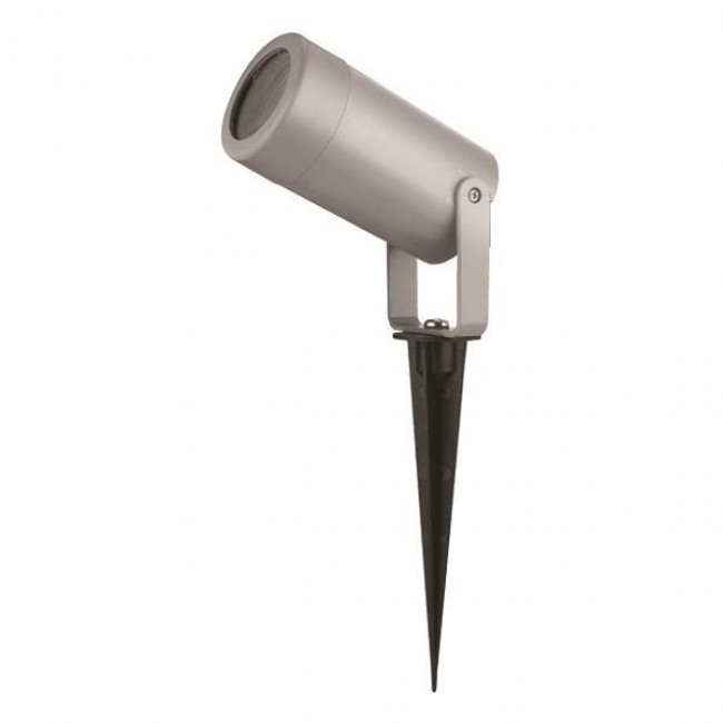Σποτ κήπου από πλαστικό σε γκρι χρώμα GU10 IP65 230V 6x6x32.2