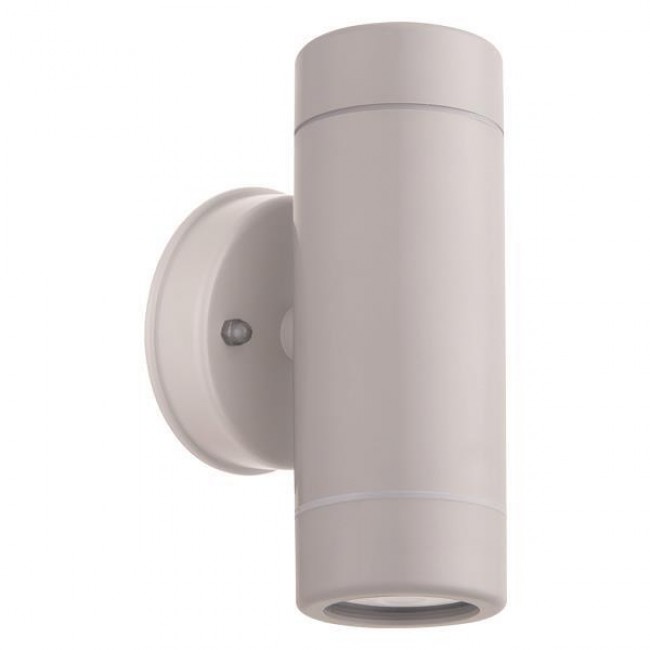 Απλίκα από πλαστικό/PP σε λευκό χρώμα UP-DOWN IP65 GU10 Φ6x15.8