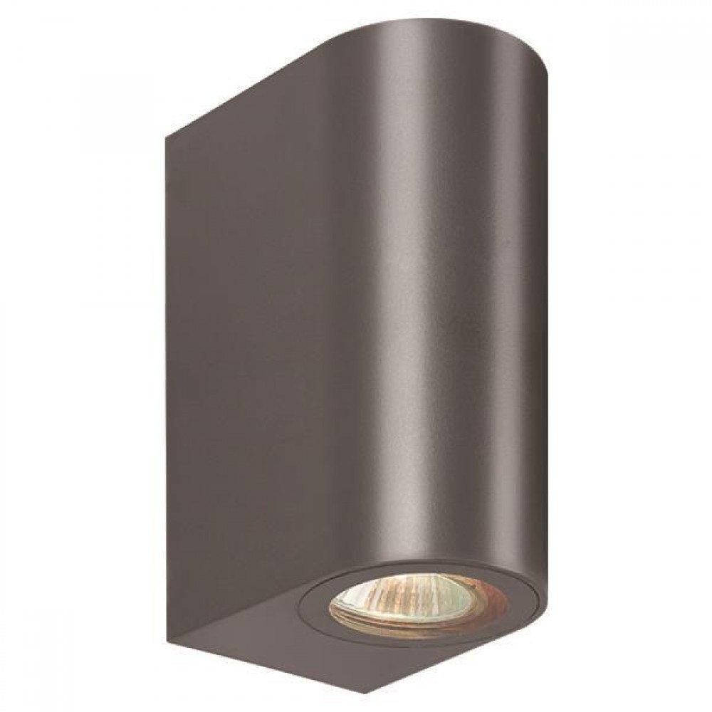 Απλίκα από πλαστικό σε γραφίτη χρώμα UP-DOWN GU10 IP54 15x7x9.5