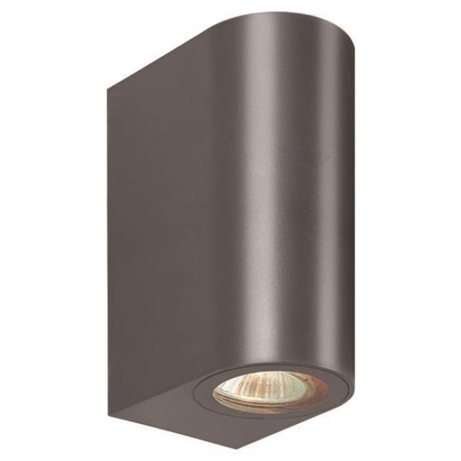 Απλίκα από πλαστικό σε γραφίτη χρώμα UP-DOWN GU10 IP54 15x7x9.5