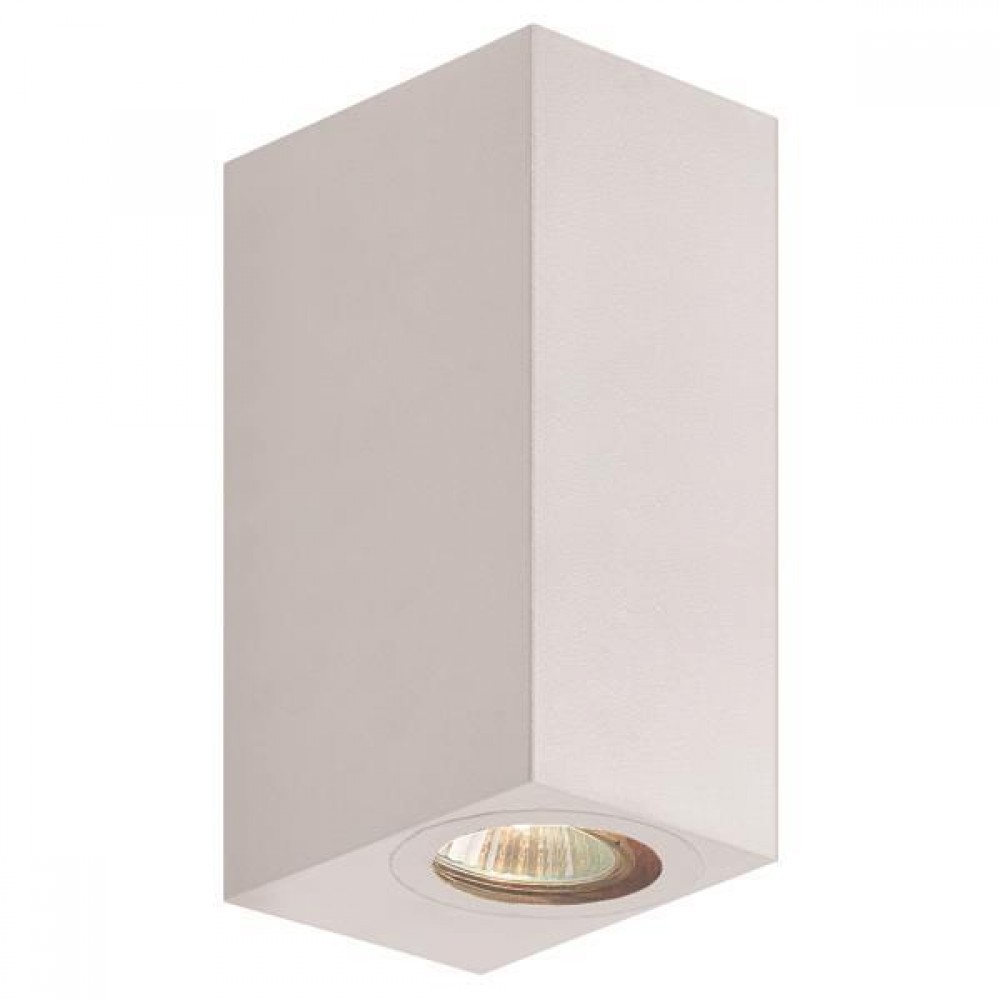 Απλίκα από πλαστικό σε λευκό χρώμα UP-DOWN GU10 IP54 15x7x9.5