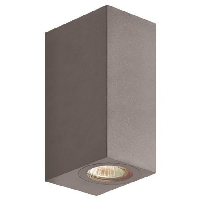 Απλίκα από πλαστικό σε γραφίτη χρώμα UP-DOWN GU10 IP54 15x7x9.5