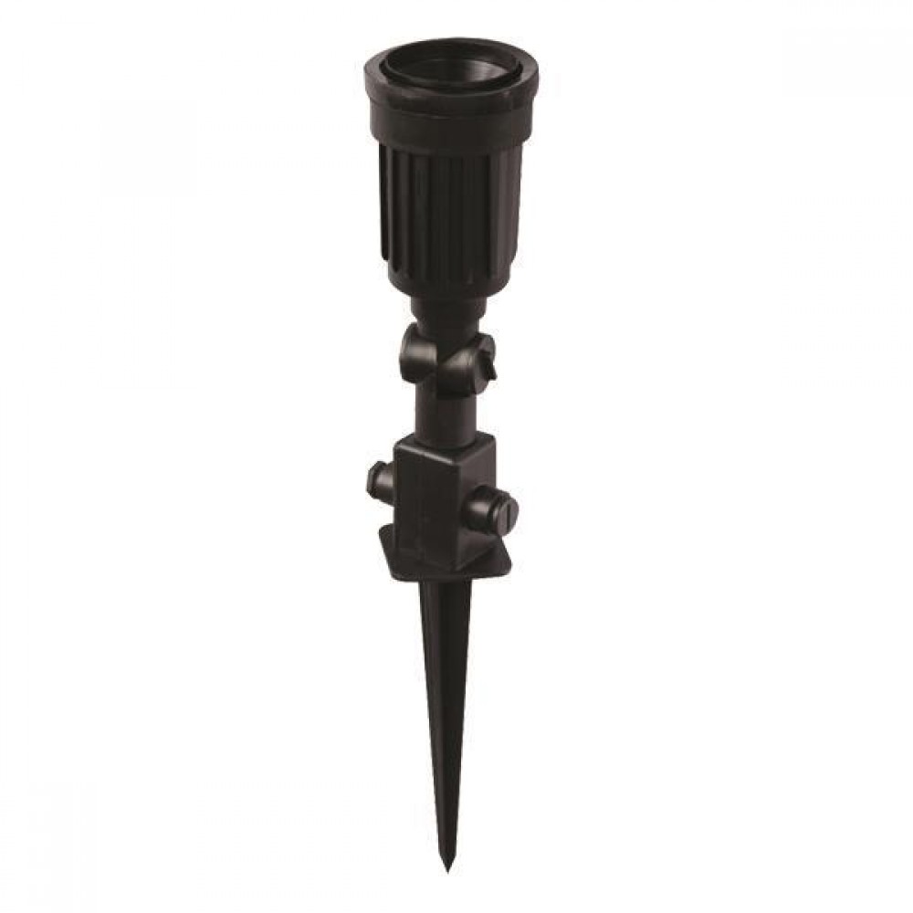 Σποτ κήπου μονό από πλαστικό σε μαύρο χρώμα PAR38 Φ7x42