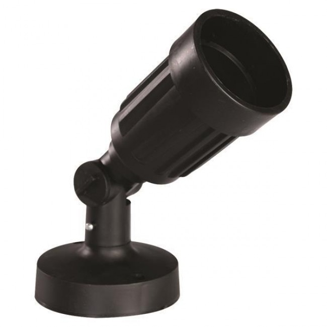 Σποτ τοίχου από πλαστικό σε μαύρο χρώμα PAR38 7.5x7.5x22