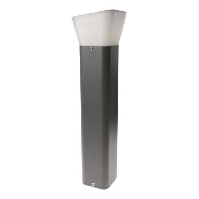 Φωτιστικό δαπέδου από αλουμίνιο σε σκούρο γκρι χρώμα Ε27 9,6x9,6x70
