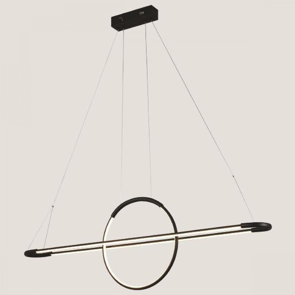 Φωτιστικό γραμμικό σε χρώμα μαύρο LED 45W 120x150