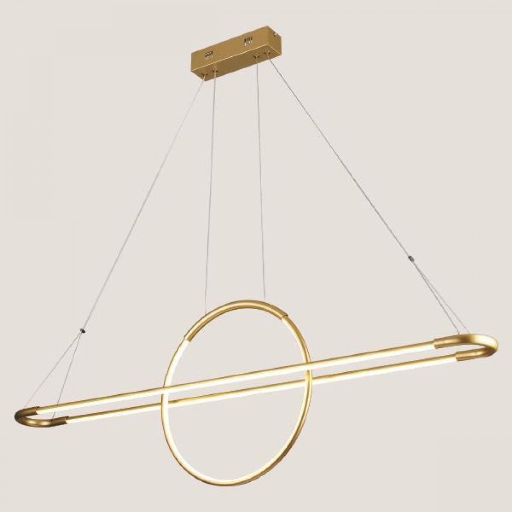 Φωτιστικό γραμμικό σε χρώμα χρυσό LED 45W 120x150