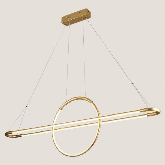 Φωτιστικό γραμμικό σε χρώμα χρυσό LED 45W 120x150