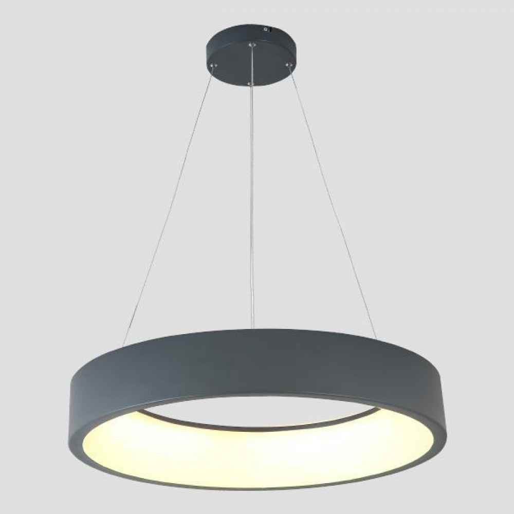 Φωτιστικό στρόγγυλο σε χρώμα γκρί LED 40W 3000Κ Φ60x15