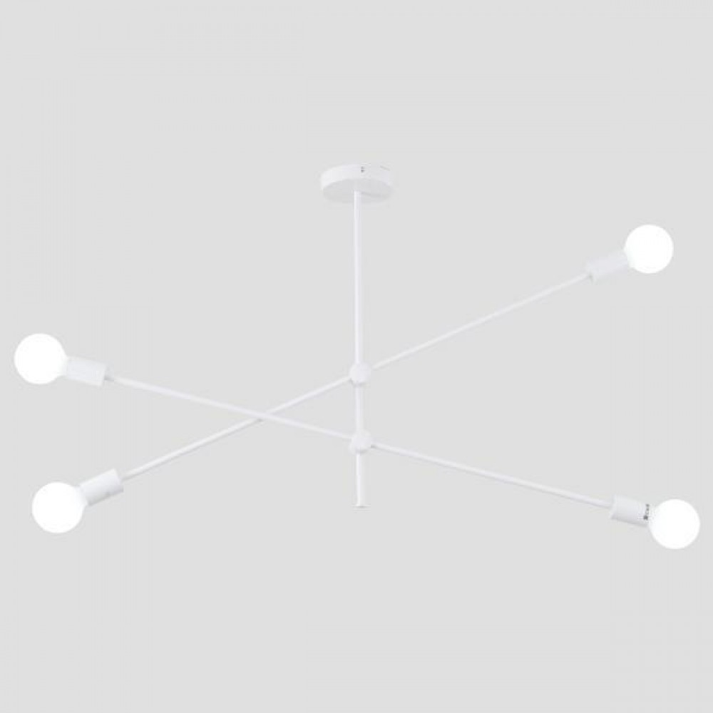 Φωτιστικό τετράφωτο σε χρώμα λευκό Ε27 100x55