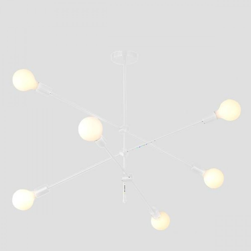 Φωτιστικό εξάφωτο σε χρώμα λευκό Ε27 100x65