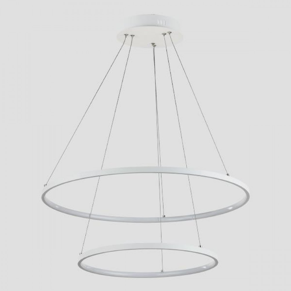 Φωτιστικό δίφωτο από αλουμίνιο σε λευκό χρώμα LED 37W 60x60x120