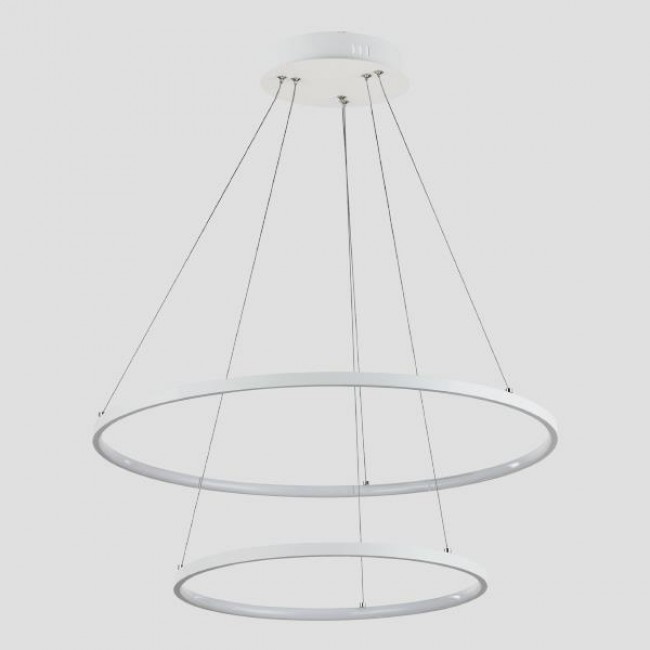 Φωτιστικό δίφωτο από αλουμίνιο σε λευκό χρώμα LED 37W 60x60x120