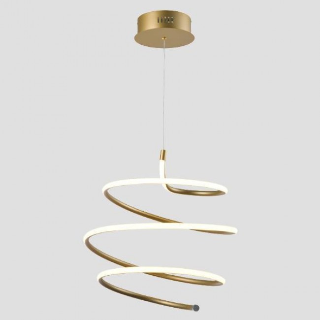 Φωτιστικό μονόφωτο από αλουμίνιο σε χρυσό χρώμα LED 60W Φ43x120