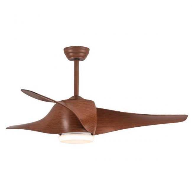 Ανεμιστήρας οροφής από μέταλλο/πλαστικό σε καφέ χρώμα DC μοτέρ 35W Φ132x52.5