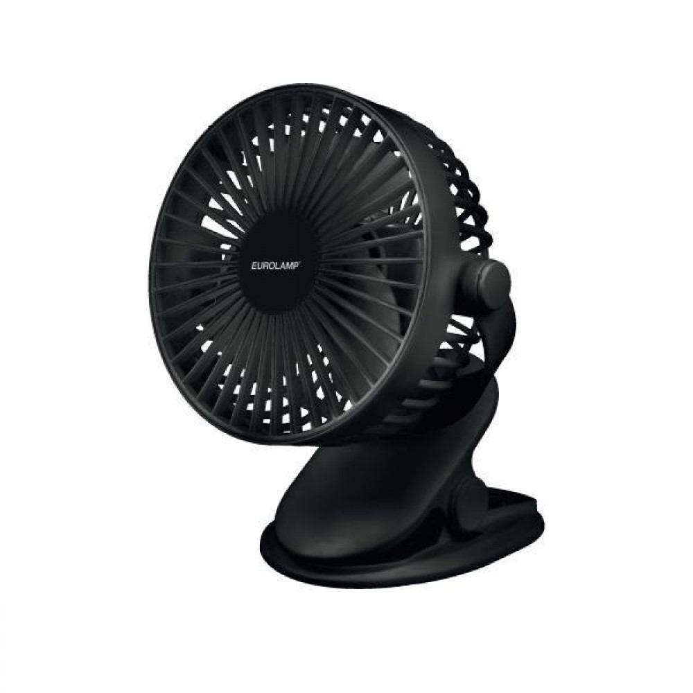 Ανεμιστήρας μίνι επιτραπέζιος από PP σε μαύρο χρώμα 4W 5V Φ14x19