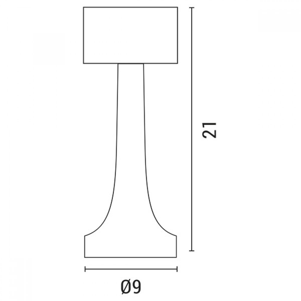 Φωτιστικό επιτραπέζιο αφής επαναφορτιζόμενο led 3W σε χρώμα ασημί Φ9x21