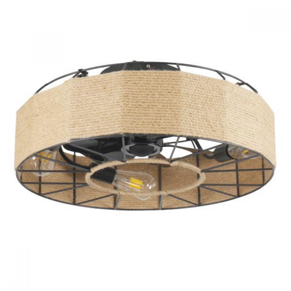 Ανεμιστήρας οροφής σε χρώμα μαύρο/καφέ Φ55x23