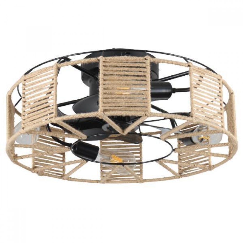 Ανεμιστήρας οροφής σε χρώμα μαύρο/καφέ Φ55x23