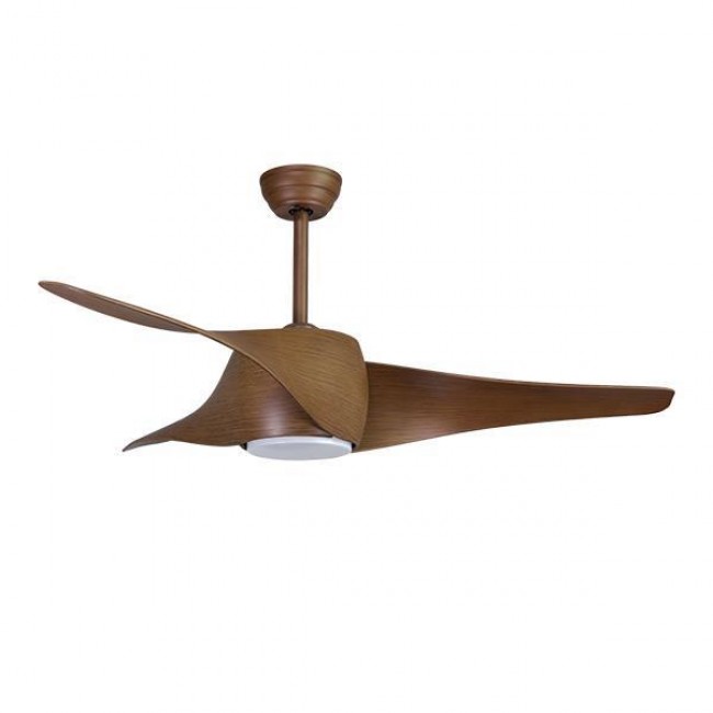 Ανεμιστήρας οροφής με LED φως σε χρώμα ξύλου Φ132 35W