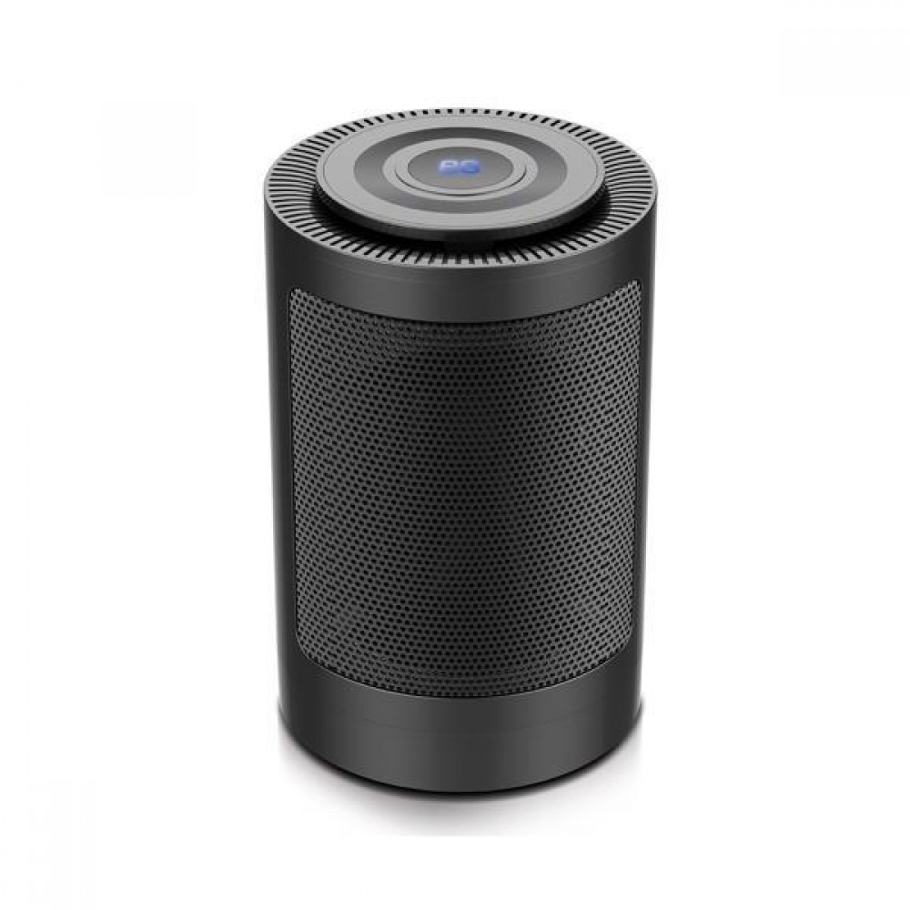 Αερόθερμο κεραμικό κυκλικό σε μαύρο χρώμα 1500W Φ15x24