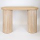 Κονσόλα από ξύλο σε χρώμα φυσικό 119x40x80.5