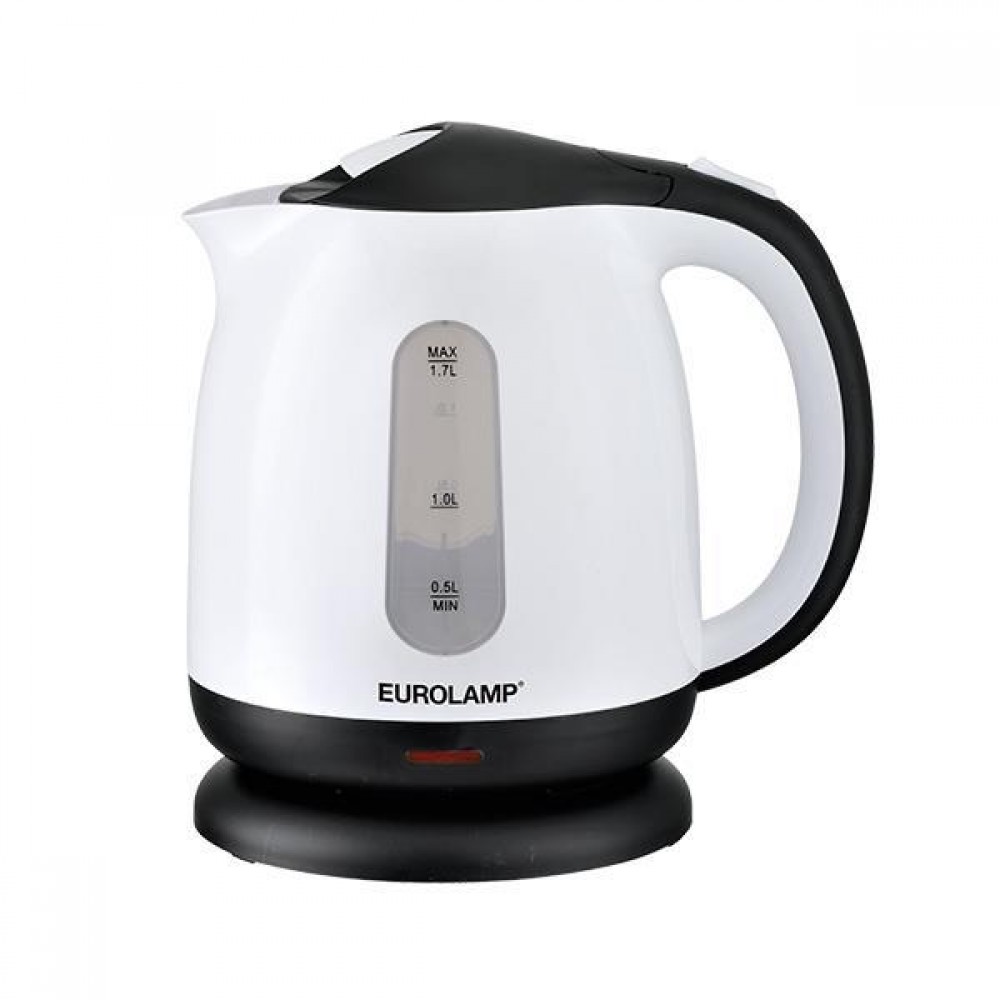 Ηλεκτρικός βραστήρας 1,7L από πλαστικό σε λευκό/μαύρο χρώμα 1850-2200W