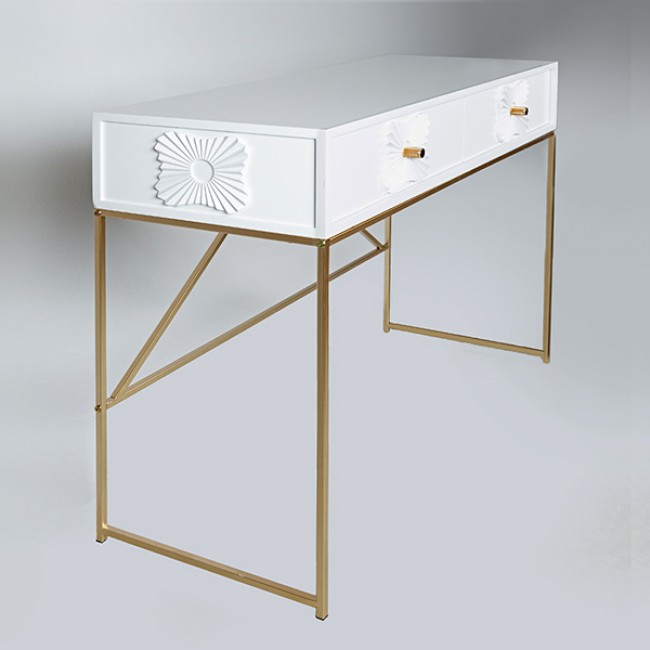 Κονσόλα από ξύλο σε χρώμα λευκό 100x39x77