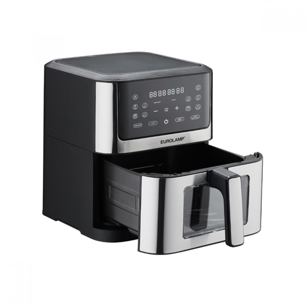 Φριτέζα αέρος με αποσπώμενο κάδο 8L σε χρώμα μαύρο 1800W