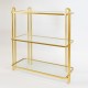 Ραφιέρα από μέταλλο σε χρώμα χρυσό 73x31.5x81.5