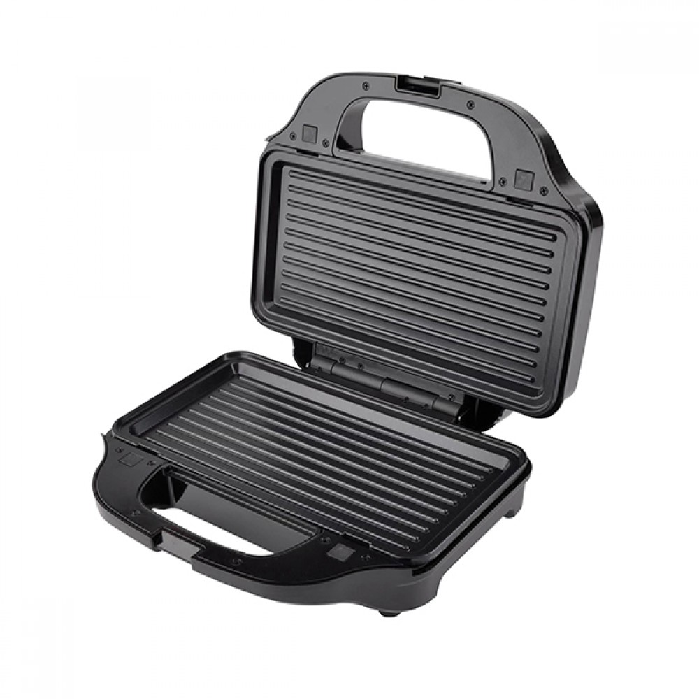 Τοστιέρα 2 θέσεων από ανοξείδωτο ατσάλι/πλαστικό σε χρώμα μαύρο 900W