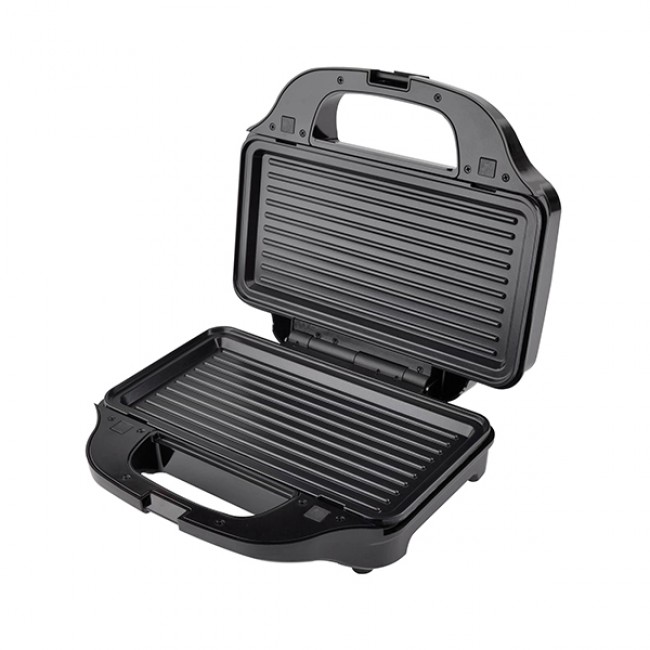 Τοστιέρα 2 θέσεων από ανοξείδωτο ατσάλι/πλαστικό σε χρώμα μαύρο 900W