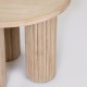 Τραπέζι βοηθητικό από ξύλο σε χρώμα φυσικό Φ59.5x50.5