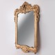 Καθρέπτης από ξύλο σε χρώμα χρυσό 49x69x2