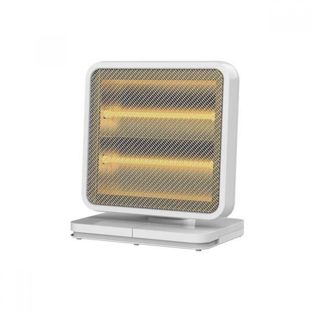 Θερμάστρα χαλαζία περιστρεφόμενη σε χρώμα λευκό 800W