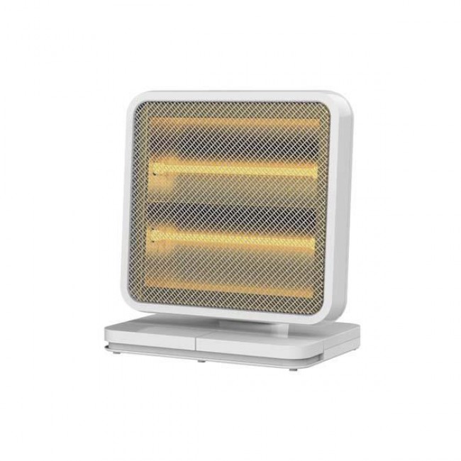 Θερμάστρα χαλαζία περιστρεφόμενη σε χρώμα λευκό 800W