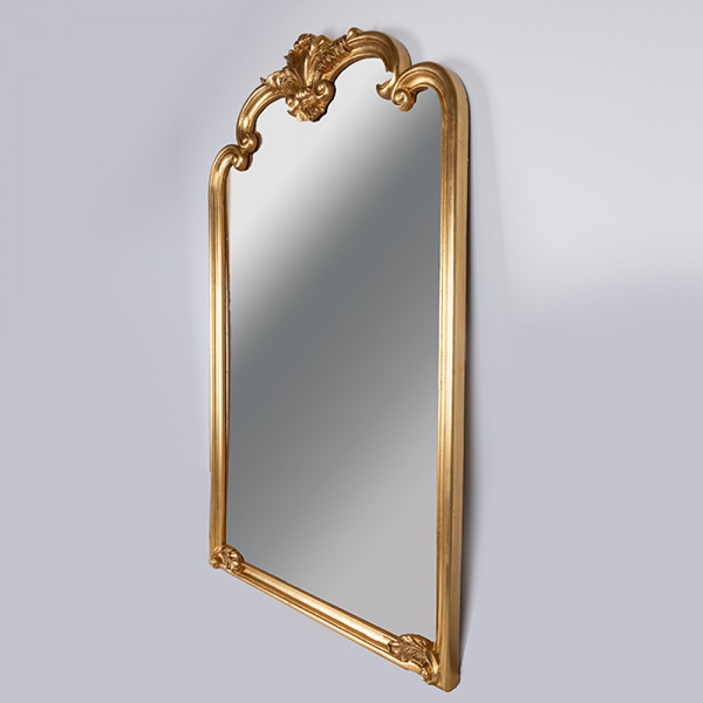 Καθρέπτης από πολυρεζίν σε χρώμα χρυσό 80x130