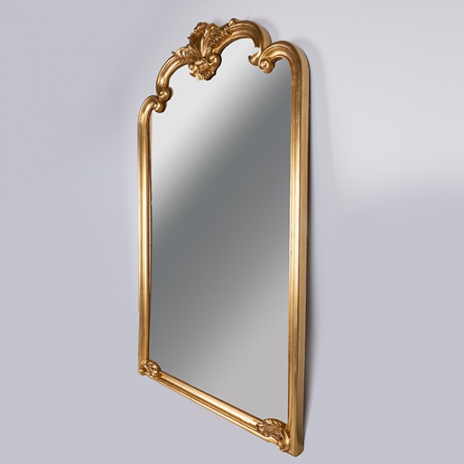 Καθρέπτης από πολυρεζίν σε χρώμα χρυσό 80x130