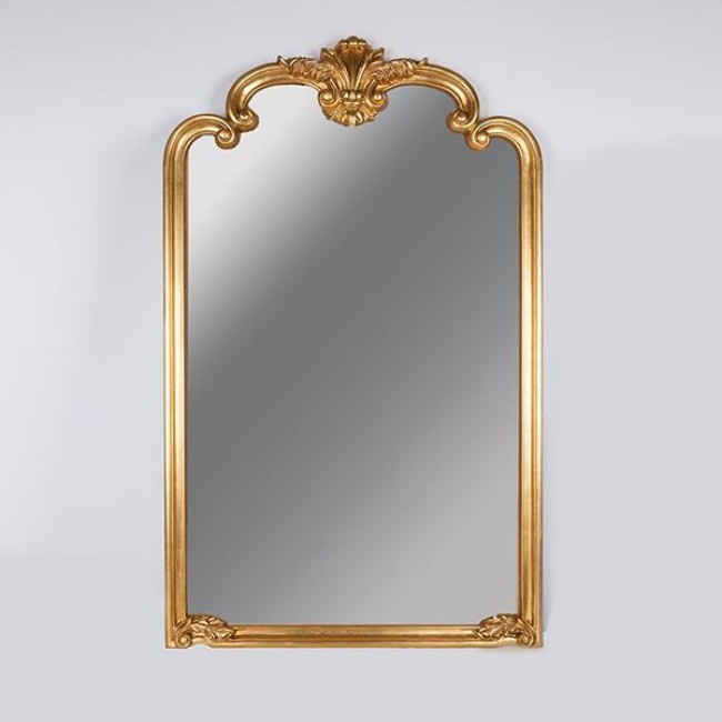 Καθρέπτης από πολυρεζίν σε χρώμα χρυσό 80x130